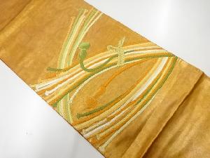 リサイクル　組紐模様刺繍袋帯